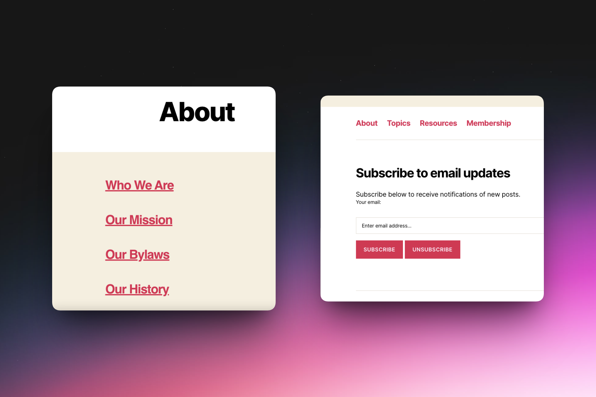 Menus and Navigation: Clear structure that guides users naturally, without friction.
